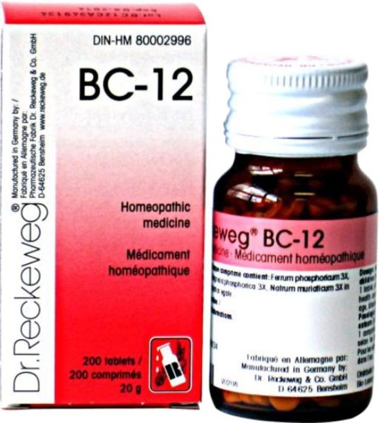 Dr. Reckeweg Homeopathy BC12 - 200 Tablets