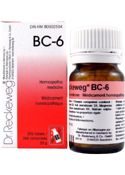Dr. Reckeweg Homeopathy BC6 - 200 Tablets