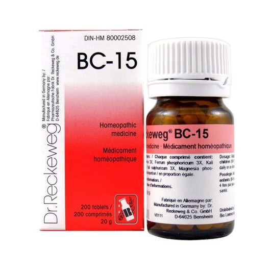 Dr. Reckeweg Homeopathy BC15 - 200 Tablets