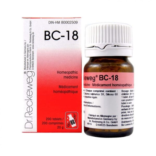 Dr. Reckeweg Homeopathy BC18 - 200 Tablets