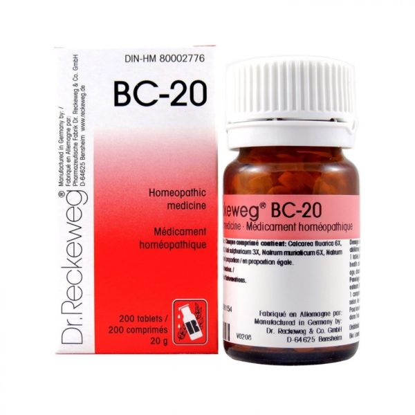 Dr. Reckeweg Homeopathy BC20 - 200 Tablets