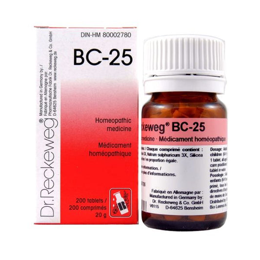 Dr. Reckeweg Homeopathy BC25 - 200 Tablets