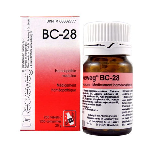 Dr. Reckeweg Homeopathy BC28 - 200 Tablets