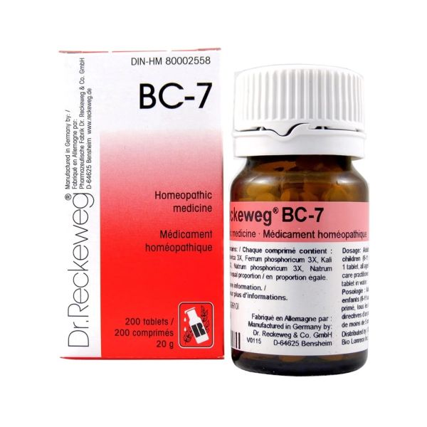 Dr. Reckeweg Homeopathy BC7 - 200 Tablets